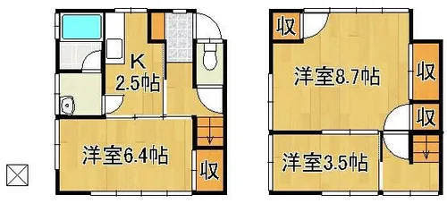 モデレイト若松【B号室】の間取り