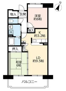 UR津田北町【0030402号室】の間取り