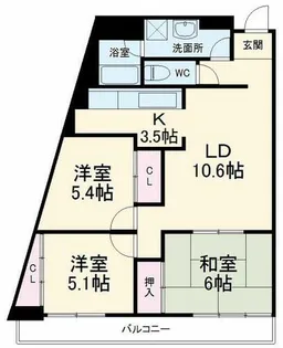 愛知県名古屋市中川区荒江町【マンション】の間取り