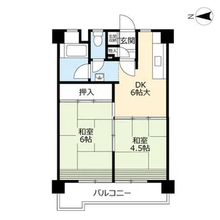 UR金田一丁目【0050803号室】の間取り