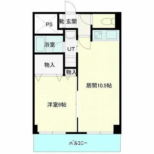 コモデ・ラ・ブィル本郷【4階】の間取り