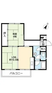 UR中登美第三【E140301号室】の間取り
