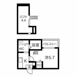 レガーロ中小田井【1階】の間取り