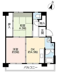 UR逆瀬川【0110404号室】の間取り