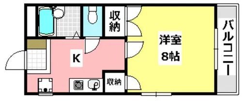 シャトーリベラル【2階】の間取り