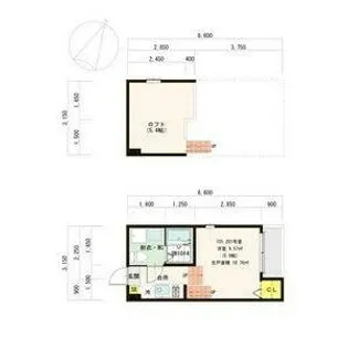 ハーモニーテラス広住町【101号室】の間取り