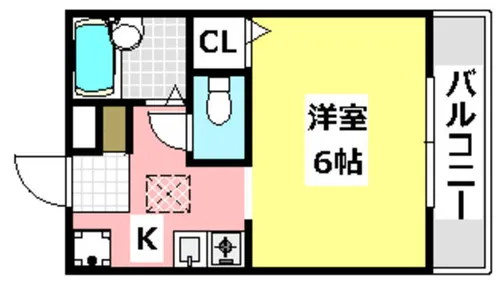 HBハイツ【1階】の間取り