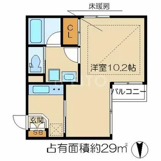 グランコスモ寺町【1階】の間取り