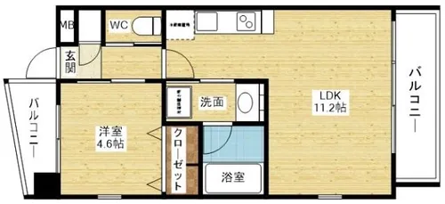 プレジオ十三【11階】の間取り
