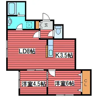 ビッグウエストⅠ【2階】の間取り