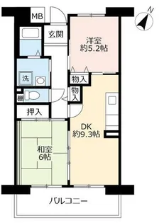 URアルビス緑丘【1020304号室】の間取り