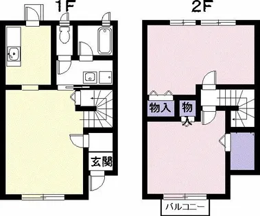 愛知県豊橋市大村町字橋元【テラスハウス】の間取り