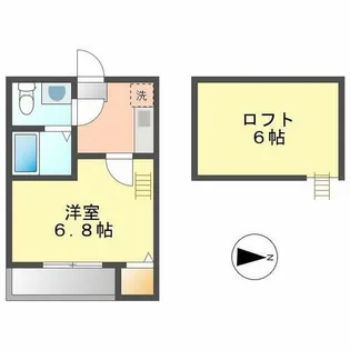 エヌエスティーカミオタイ【202号室】の間取り