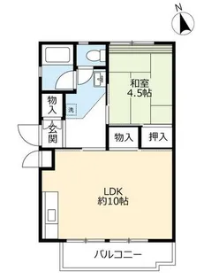 UR平城第一【0150508号室】の間取り