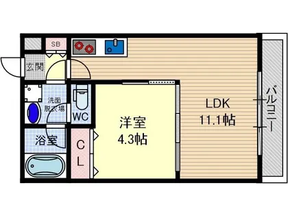 メゾンプレジール【3階】の間取り