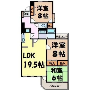 パルナス岳見町【3階】の間取り