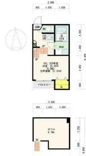シャルムコーポ尾頭橋【203号室】の間取り