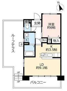 UR浜甲子園なぎさ街【0221004号室】の間取り