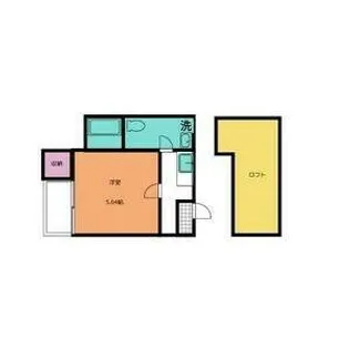 ビルーチェA【205号室】の間取り