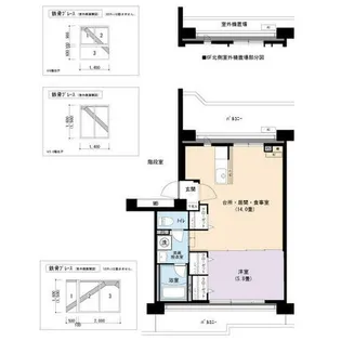 UR朝倉【0190604号室】の間取り