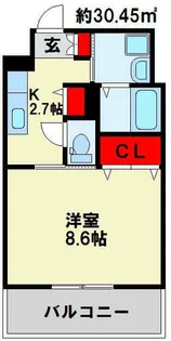 グラーツィア畠中【508号室】の間取り