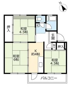 UR徳力【0850302号室】の間取り