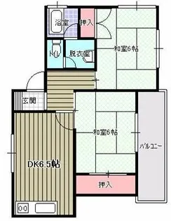 ハイツ宗田【4階】の間取り