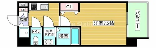 大阪府大阪市福島区吉野5丁目【マンション】の間取り