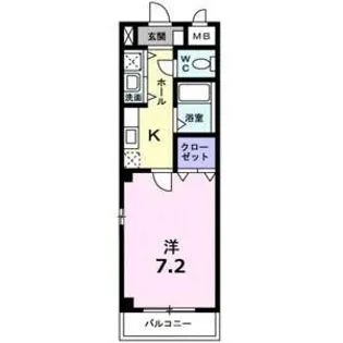 カーサ ヴェルデ【207号室】の間取り