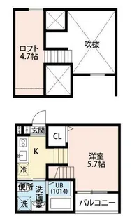 ASTERIA金山【1階】の間取り
