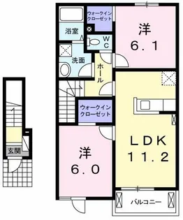 サンライズ・エイト【2階】の間取り
