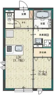 Kレジデンス駅前通【3階】の間取り
