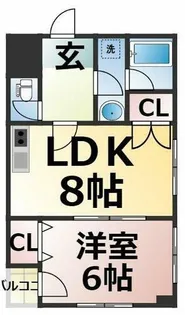 fビル東山【5A号室】の間取り