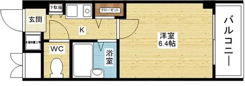 エステムコート新大阪【1階】の間取り