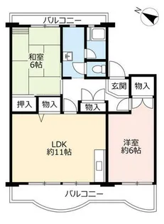 UR南花台【0180507号室】の間取り