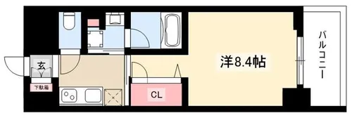 GRAND ESPOIR 車道【804号室】の間取り