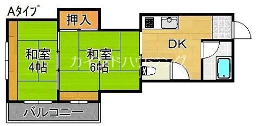 マンションサンエース【3階】の間取り