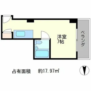 明治館にしき【4階】の間取り