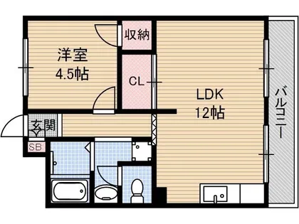 ミタカハイツ【4階】の間取り