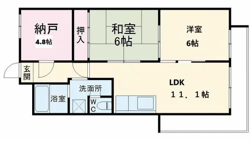 丸萬ビル【3階】の間取り