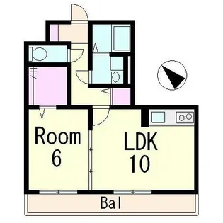 グレースコーポⅢ【2階】の間取り