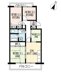 URグリーンタウン槇島【3050202号室】の間取り