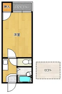 カサフェリス高宮【1階】の間取り