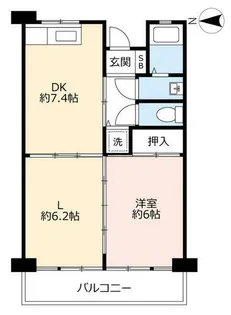 URリバーサイドながら【0041406号室】の間取り