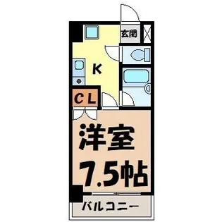 1Kの間取り画像