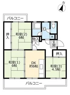 UR光明台【0310302号室】の間取り