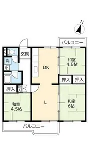UR光明台【0350501号室】の間取り