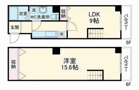 ブリエ五条大宮【5階】の間取り
