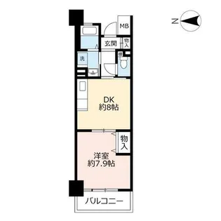 URハートフル湊川【0010903号室】の間取り