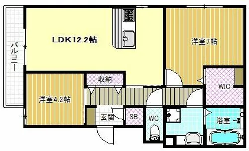 ソシア【1階】の間取り